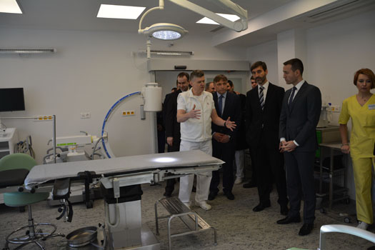 Minister zdravotníctva Tomáš Drucker na otvorení nového urgentného príjmu v Kysuckej nemocnici s poliklinikou Čadca