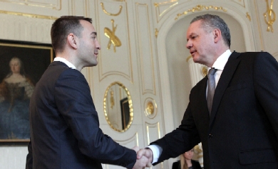 Ministra zdravotníctva Tomáša Druckera, ako prvého člena nového vládneho kabinetu, prijal prezident SR Andrej Kiska
