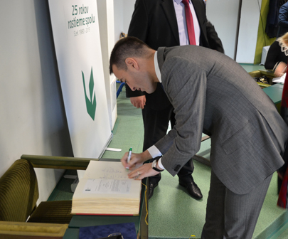 Minister zdravotníctva Tomáš Drucker na 29. sneme Slovenskej lekárnickej komory v Košiciach