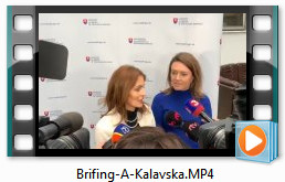 video brífing ministerky zdravotníctva A. Kalavskej Mp4