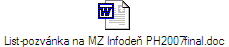 List-pozvánka na MZ Infodeň PH2007final.rtf