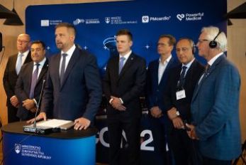 Minister zdravotníctva SR Kamil Šaško na medzinárodnej kardiologickej konferencii OMICON 2026 v Bratislave