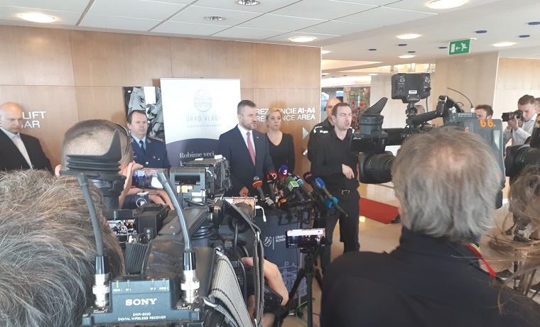 Brífing premiéra Petra Pellegriniho a ministerky vnútra Denisy Sakovej po rokovaní krízového štábu