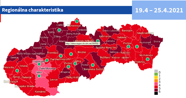 Aktuálna situácia v okresoch na Slovensku