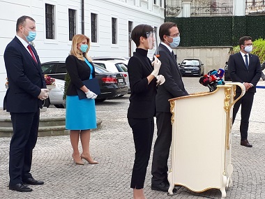 Ministri zdravotníctva a práce a sociálnych vecí Marek Krajčí a Milan Krajniak sa stretli s prezidentkou Zuzanou Čaputovou