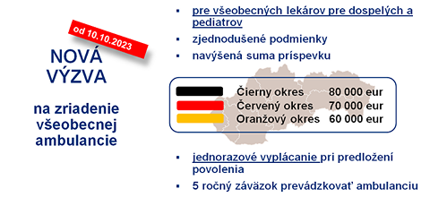 Nová výzva na zriadenie všeobecnej ambulancie