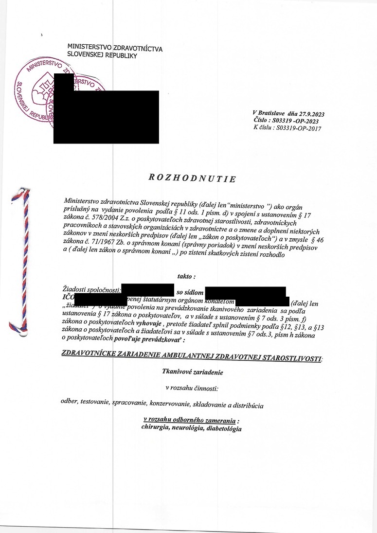 Strana 1 falšovaného Rozhodnutia Strana 1 falšovaného Rozhodnutia