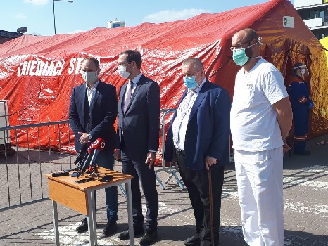 Minister zdravotníctva Marek Krajčí vo Fakultnej nemocnici Trnava